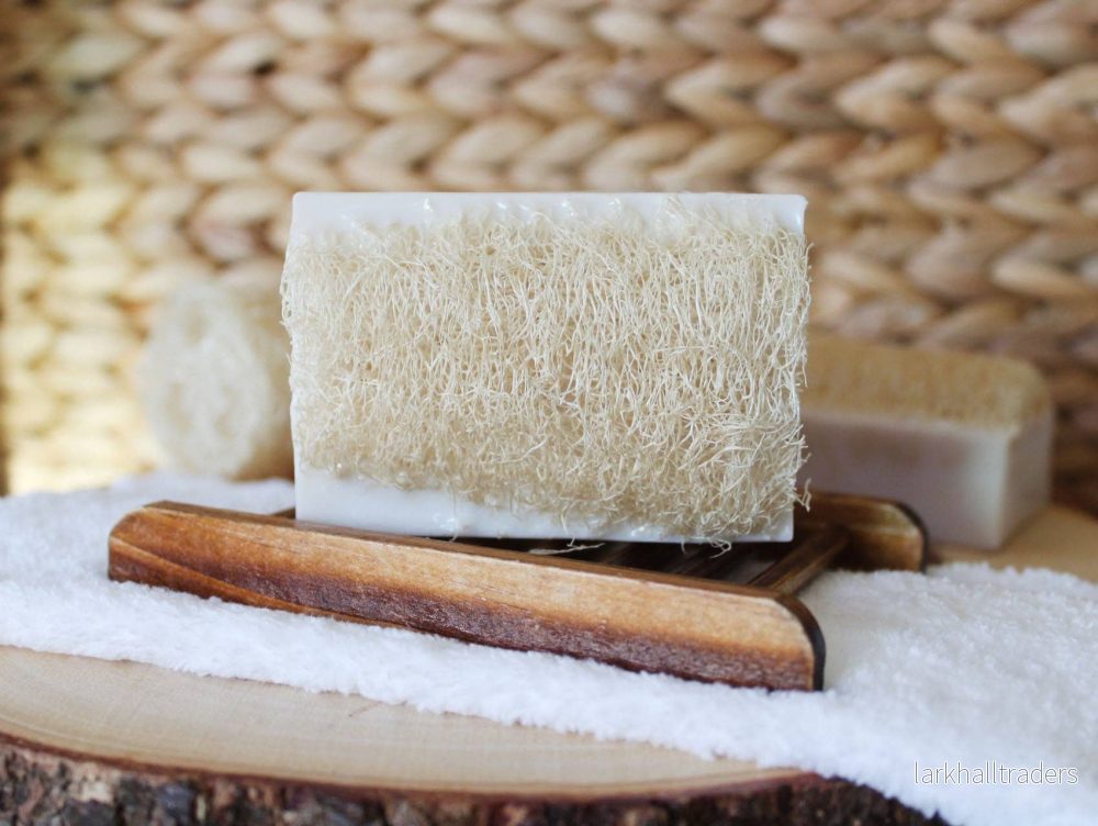 Loofah Kokosnöt Sheasmör Tvålbar - Bild 2