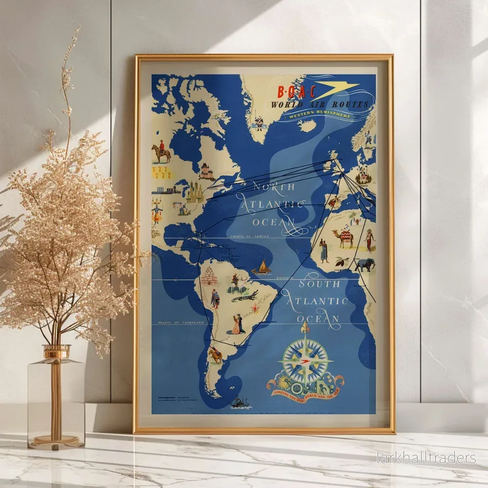 British Overseas Airways Poster