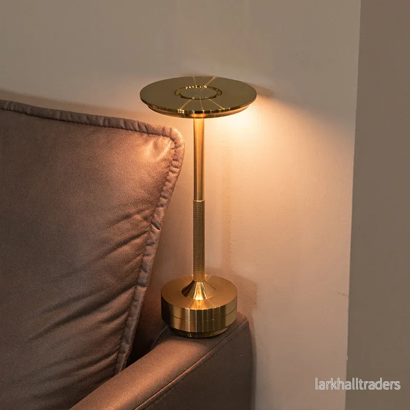 AuroGlow – Trådlös uppladdningsbar bordslampa med justerbar ljusstyrka för inomhus och utomhusbruk - Bild 2