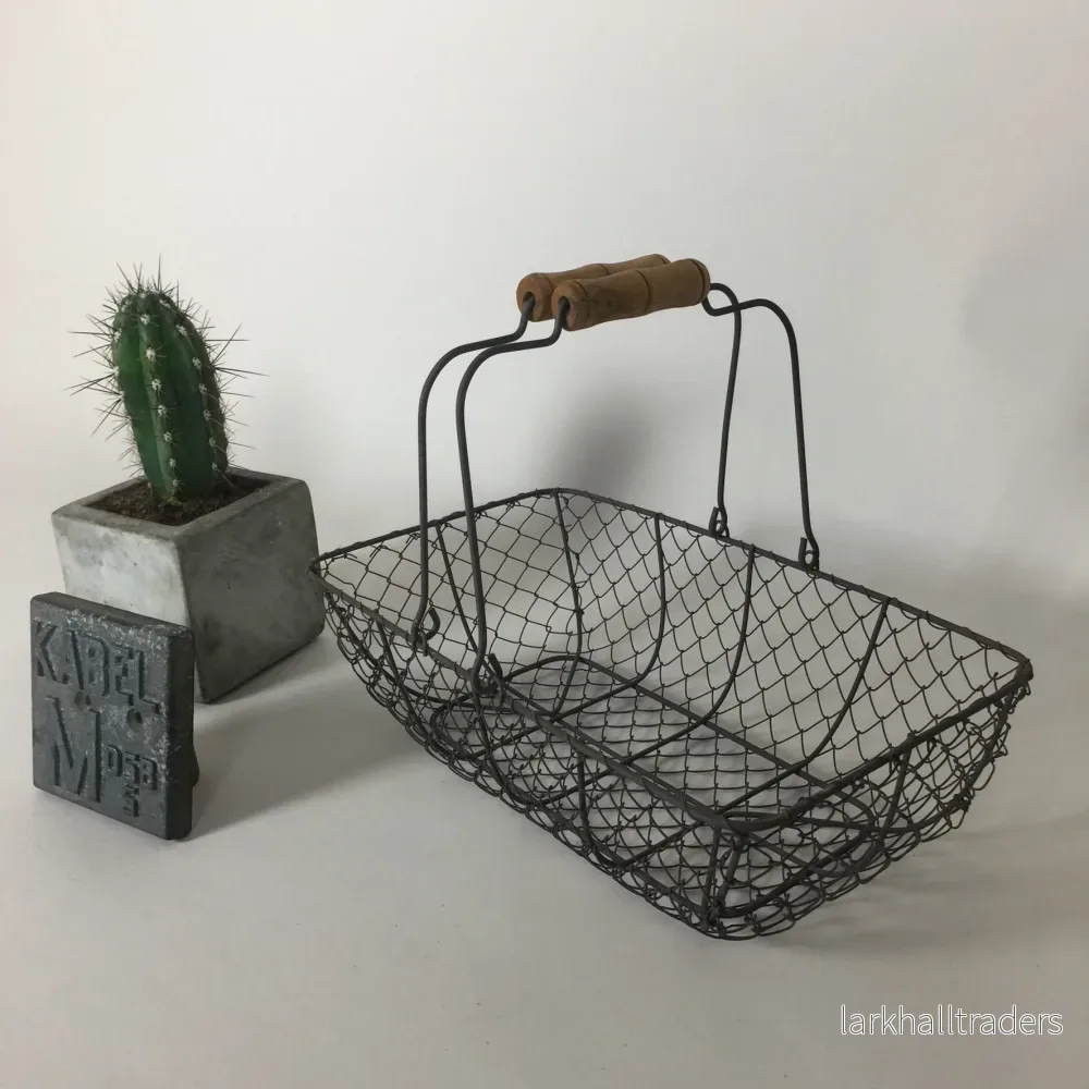Gammal fransk fil de fer korg - Bild 2
