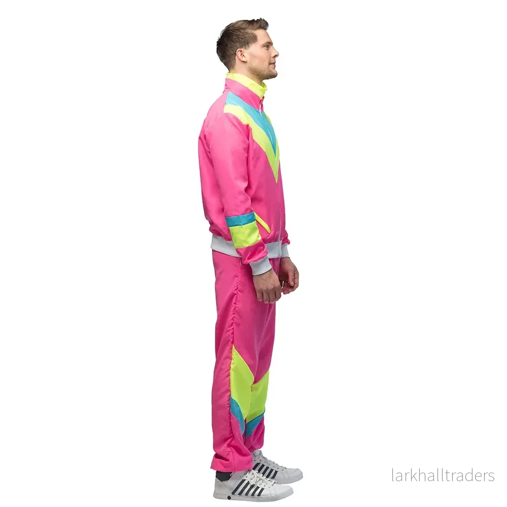 Träningsoverall, neon rosa - Bild 3