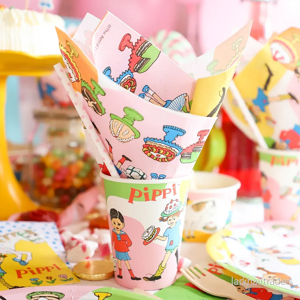 Pappersmuggar, Pippi Långstrump 200 ml 8 st - Bild 3