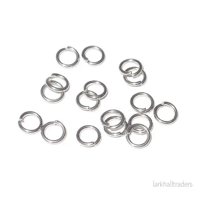 Enkla motringar, silver, 5mm Enkla motringar, silver, 5mm