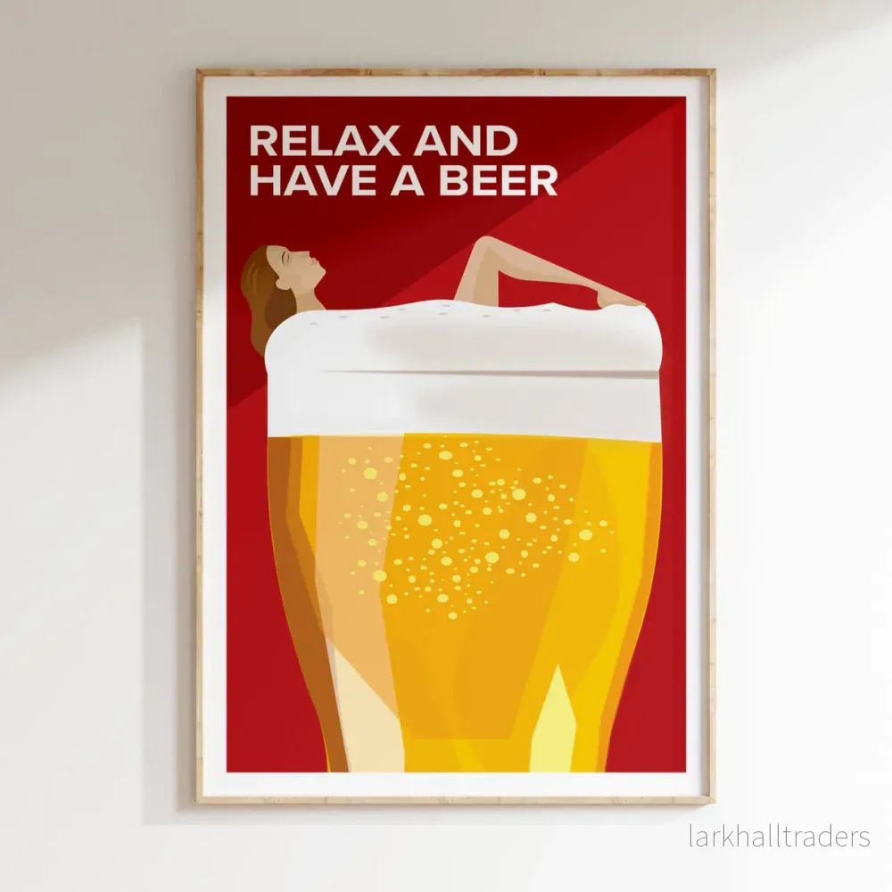 Relax and have a beer Poster - Bild 3