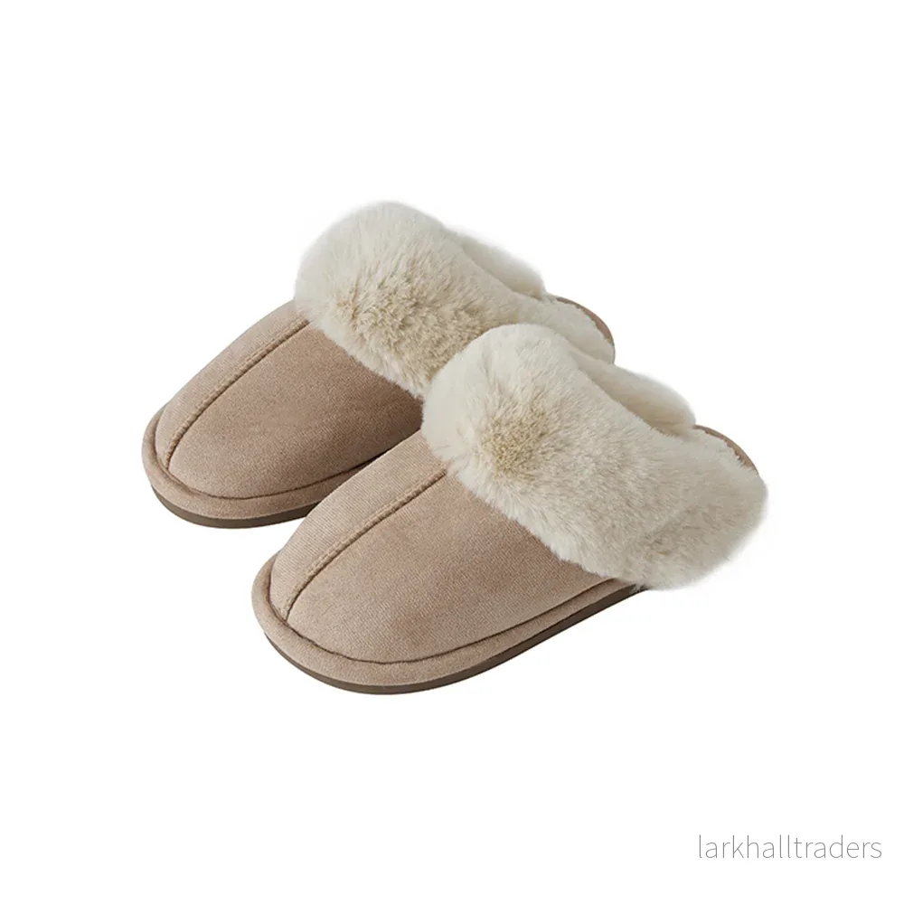 Tofflor – varma och mjuka (brun & beige) - Bild 2