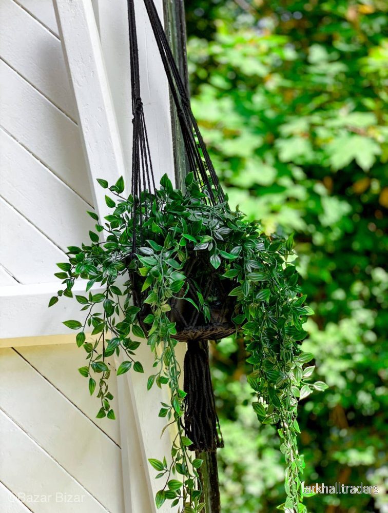 Macrame Växthållare - Svart - M - Bild 3