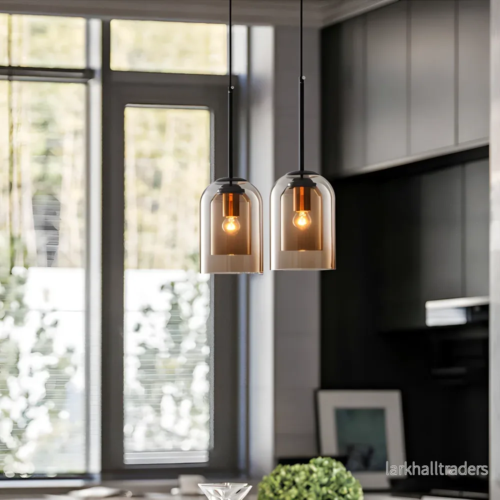 DuoLume – Pendellampa med Dubbel Glasdesign och Postmodern Stil - Bild 3