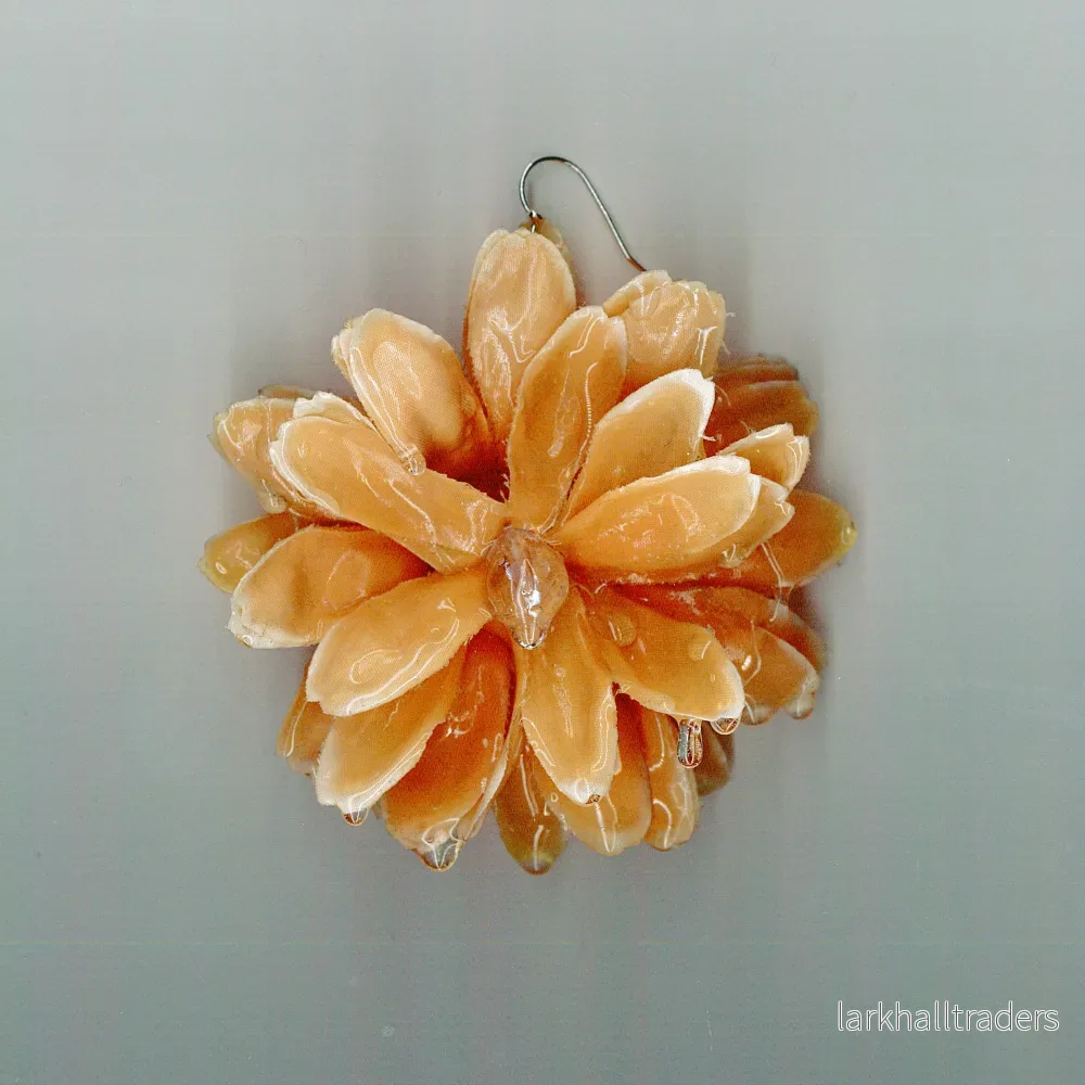 SOAKED DAHLIA ÖRHÄNGEN ORANGE - Bild 2