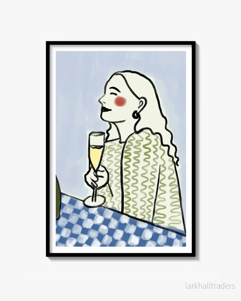 Bubbles (blue) – Poster