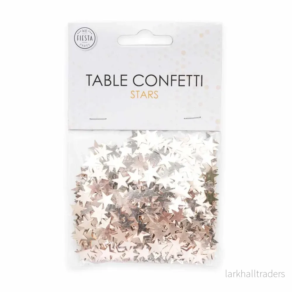 Bordskonfetti, stjärnor roséguld 14 g Bordskonfetti, stjärnor roséguld 14 g