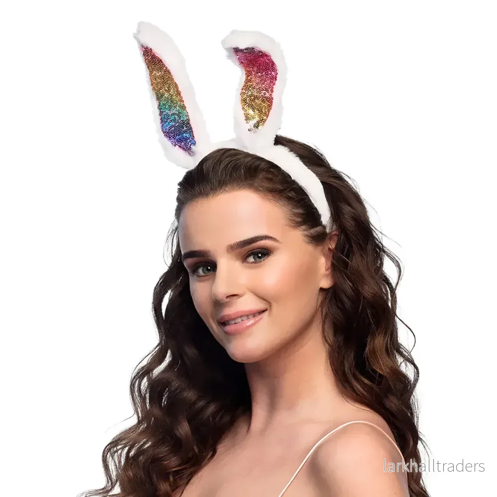 Diadem, bunnyöron regnbåge - Bild 3