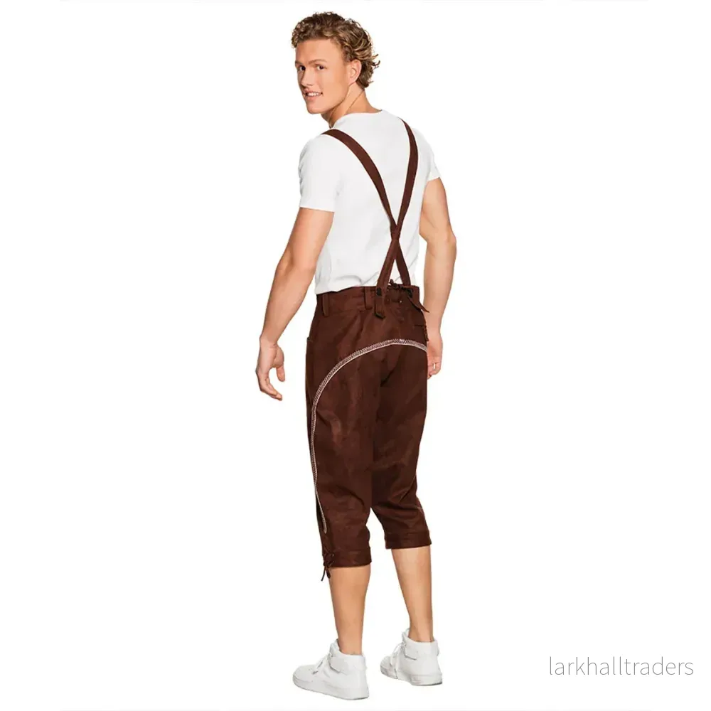 Lederhosen, bruna långa L/XL - Bild 2