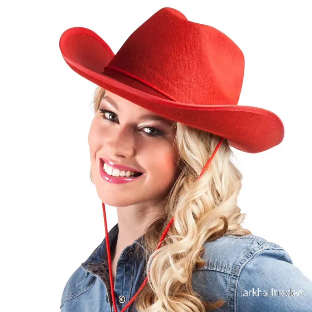 Cowboyhatt, rodeo röd - Bild 2