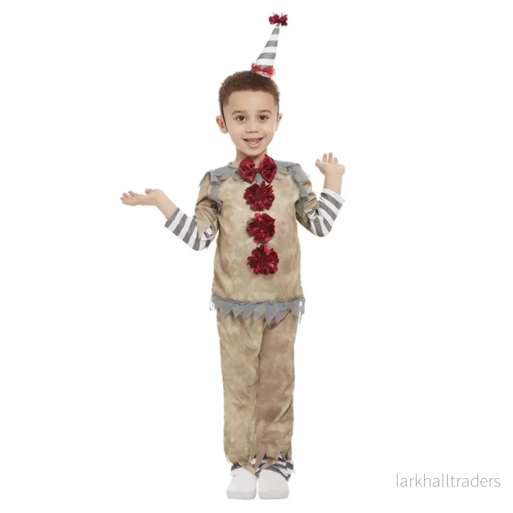 Barndräkt, vintage clown 3-4 år Barndräkt, vintage clown 3-4 år