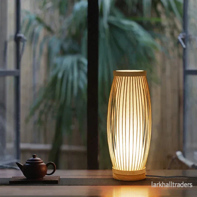 Zenro Bordslampa i Bambu & Trä – Japansk Design för Lugn Atmosfär Zenro Bordslampa i Bambu & Trä – Japansk Design för Lugn Atmosfär