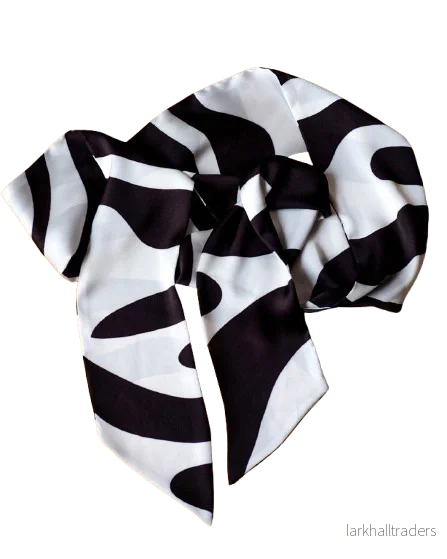 Twilly Scarf - Zebra waves