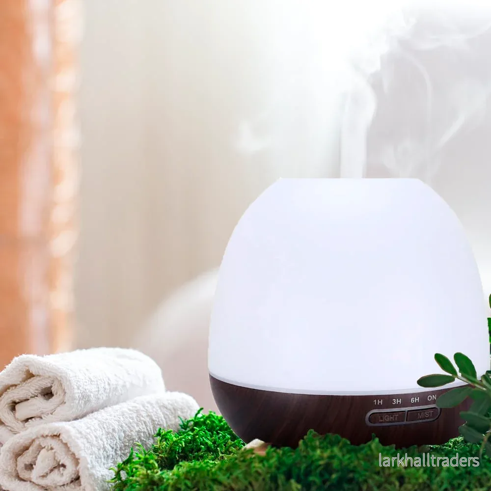 Aroma Diffuser 400 ML m/fjernkontroll – Stilfull og vakker – 2 farger –