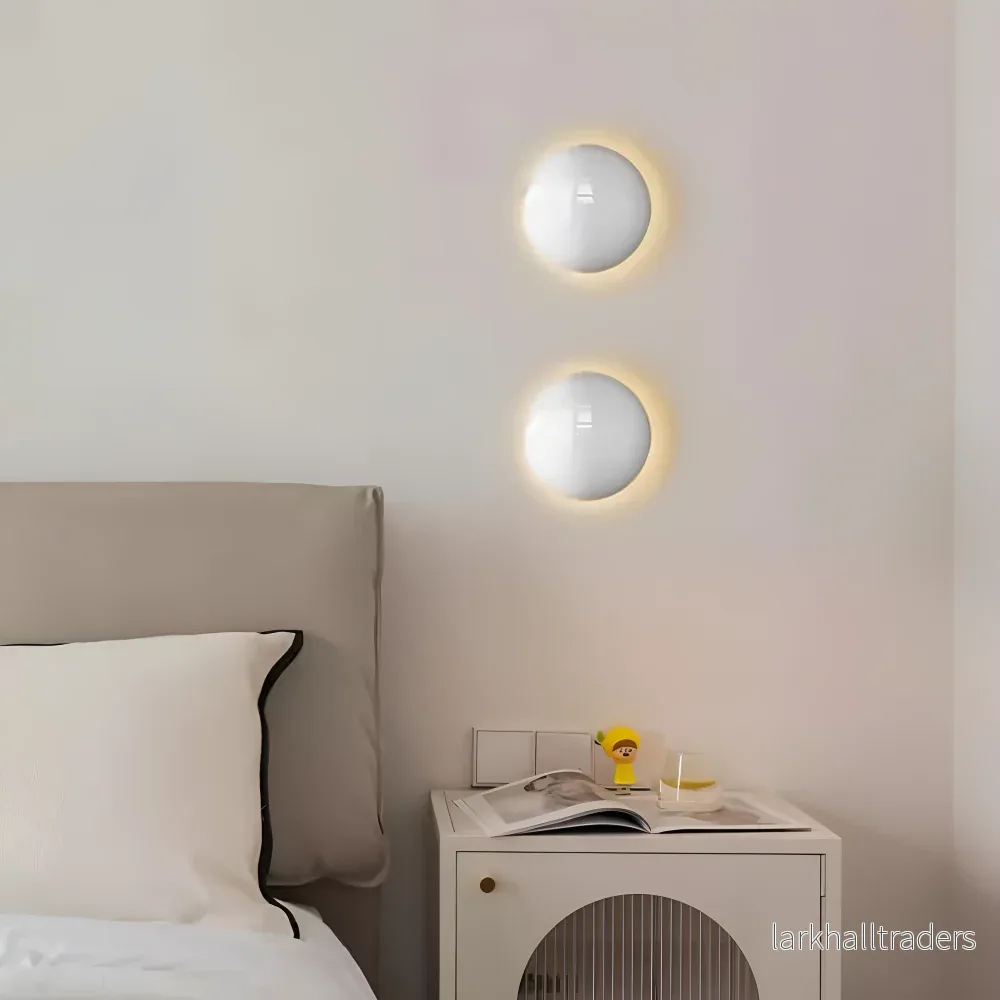 LumiCircle – Modern Rund Vägglampa i Järn med Energieffektiv LED-belysning