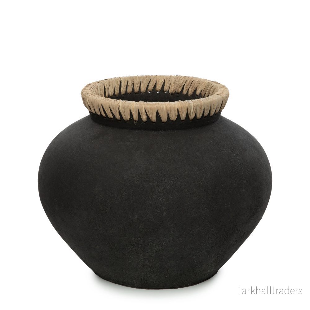 Den Styly Vase - Svart Naturlig - L
