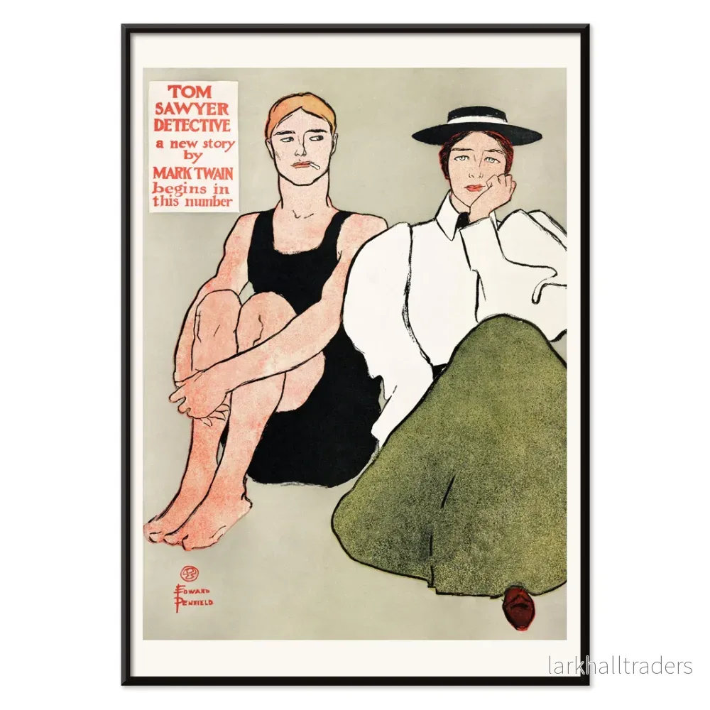 Två sittande kvinnor Poster - Bild 2