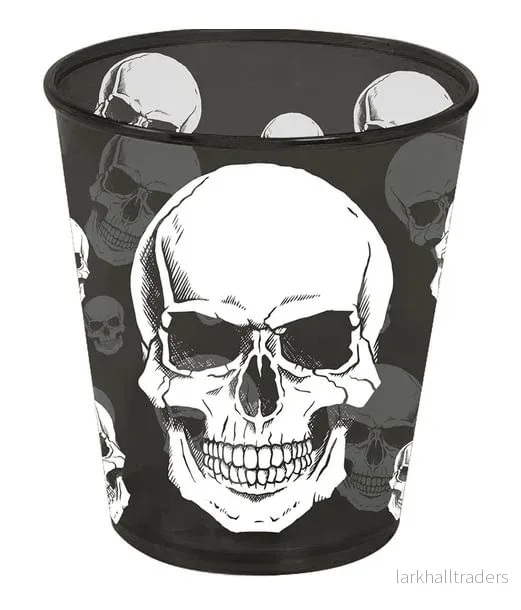 Plastglas, dödskalle 10 cm Plastglas, dödskalle 10 cm