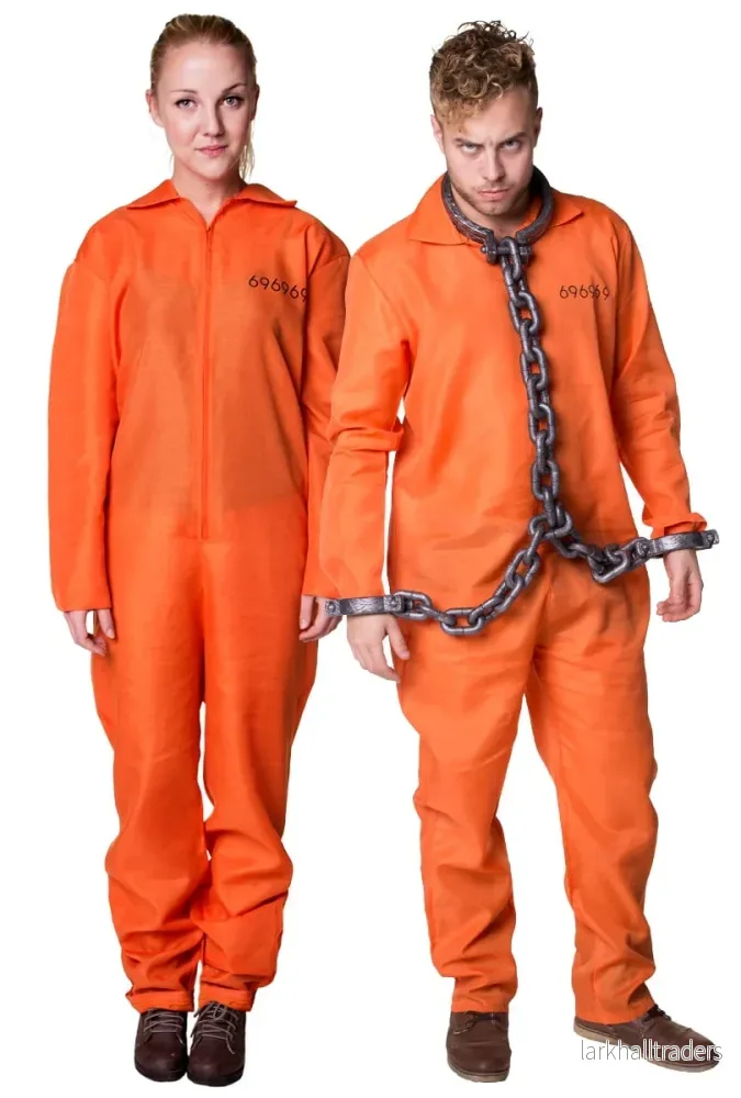 Fångdräkt, orange S/M
