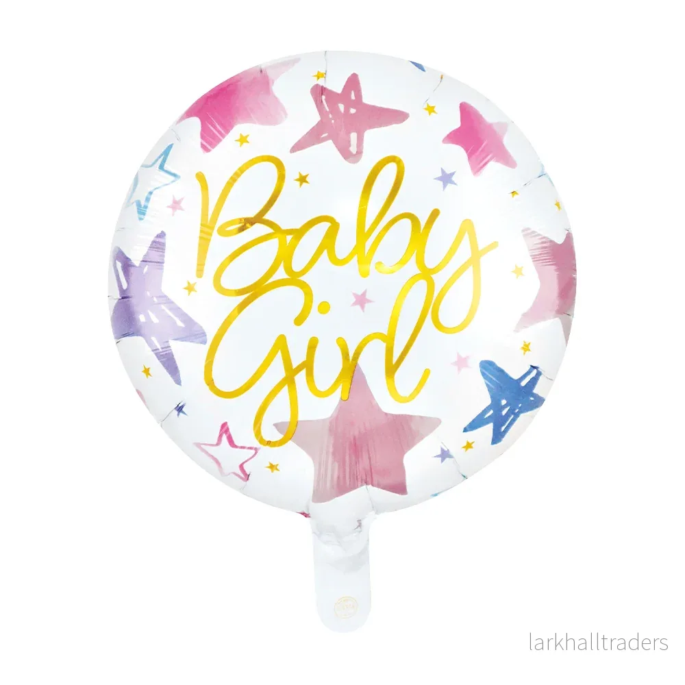 Folieballong, baby girl 46 cm Folieballong, baby girl 46 cm