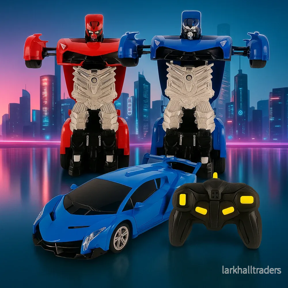Fjärrstyrd Transformer Bil med Ljud- och Ljuseffekter