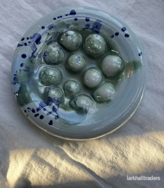 Blå Bubbliga Tallrik
