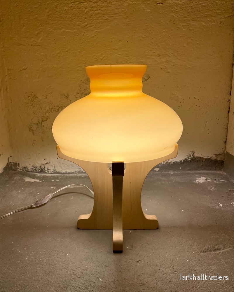 Bordslampa - björk / gul