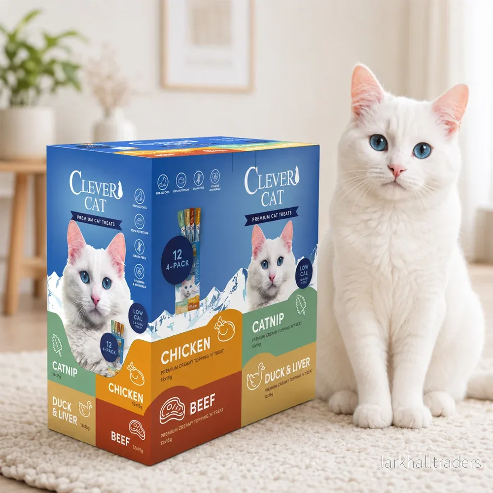Clever Cat Creamy Treats – 4 smaker i mixpack Clever Cat Creamy Treats – 4 smaker i mixpack