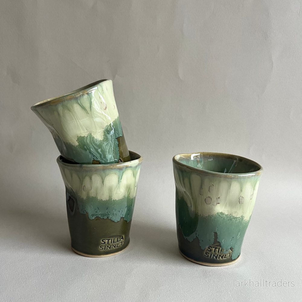 Handgjord Kopp – Crystal green/Grön (Liten)