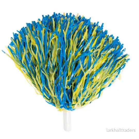 Pom-pom, blå/gul 180 g