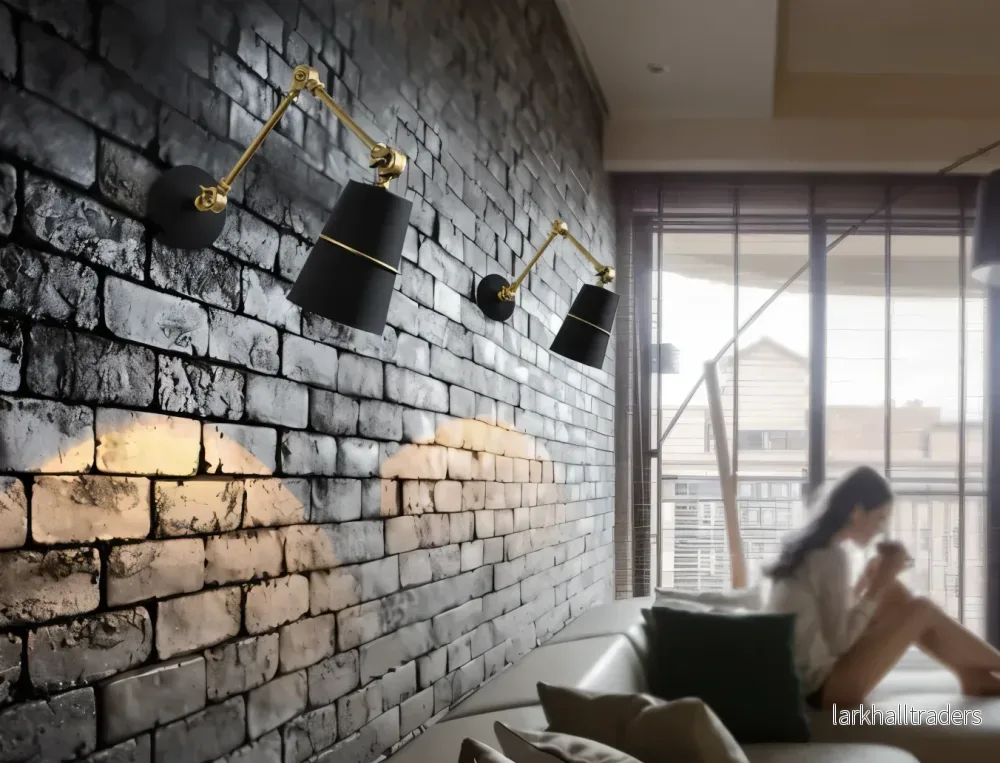 ArcGlow Vägglampa – Retro Justerbar Vägglampa i Svart eller Vitt med Lång Arm - Bild 3