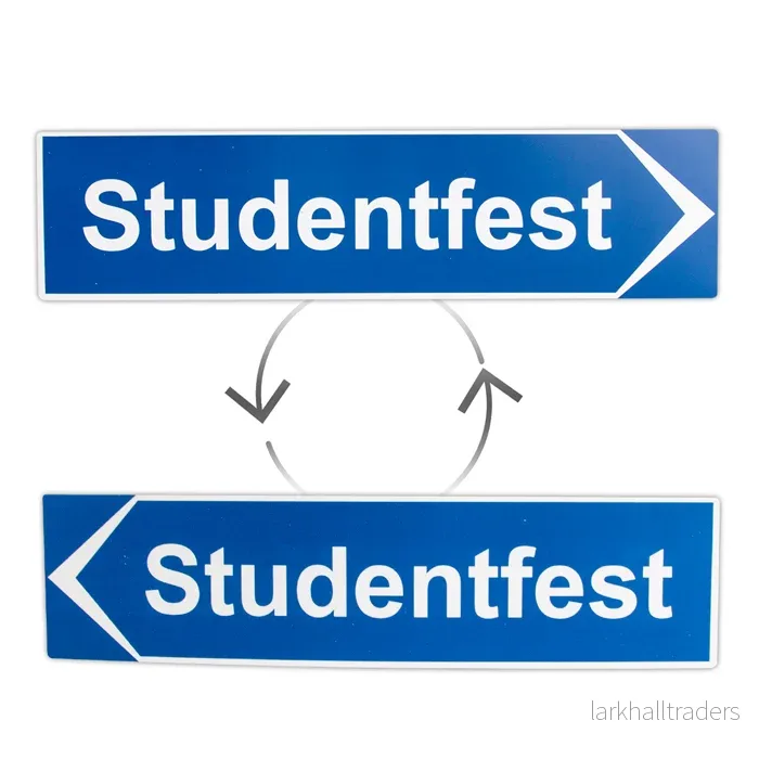 Vägskylt, Studentfest 40x10 cm - Bild 3