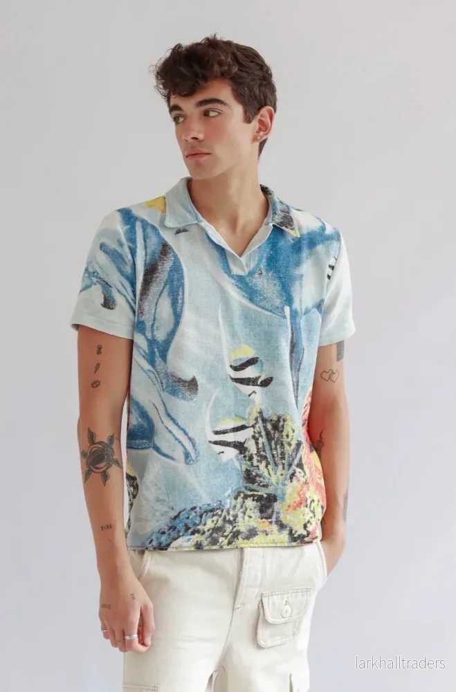 Upcycled delfinhandduks-T-shirt
