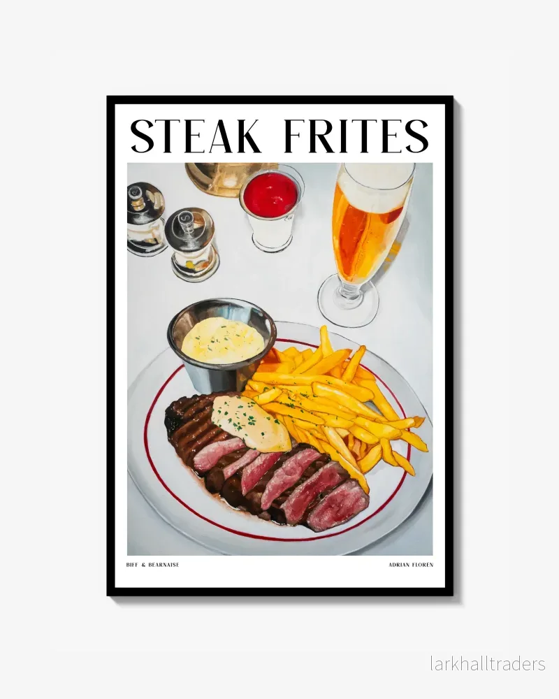 ”Steak Frites” Poster