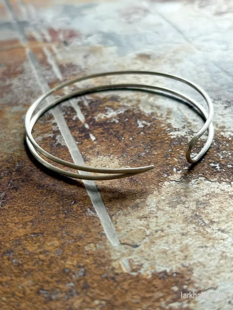 ALIGNED Silver dubbelarmband - Bild 2