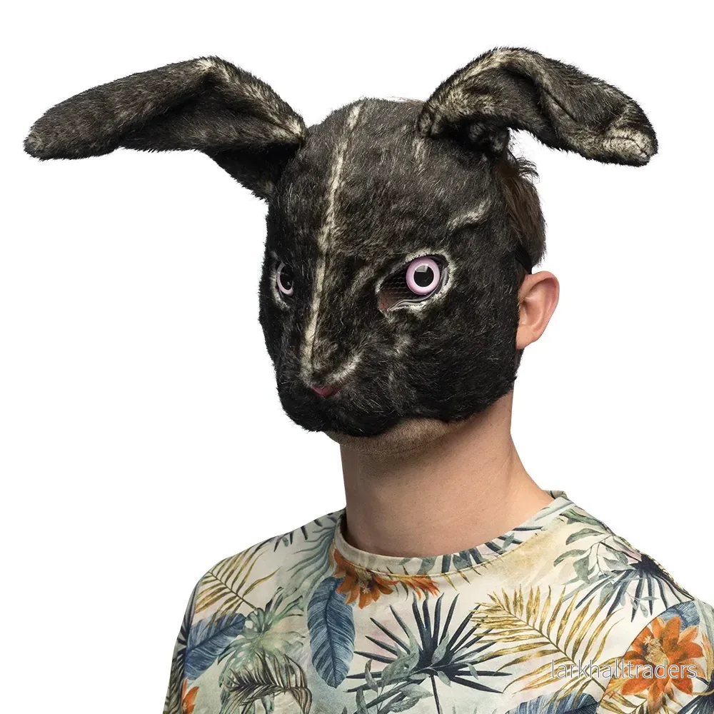 Djurmask, svart kanin Djurmask, svart kanin
