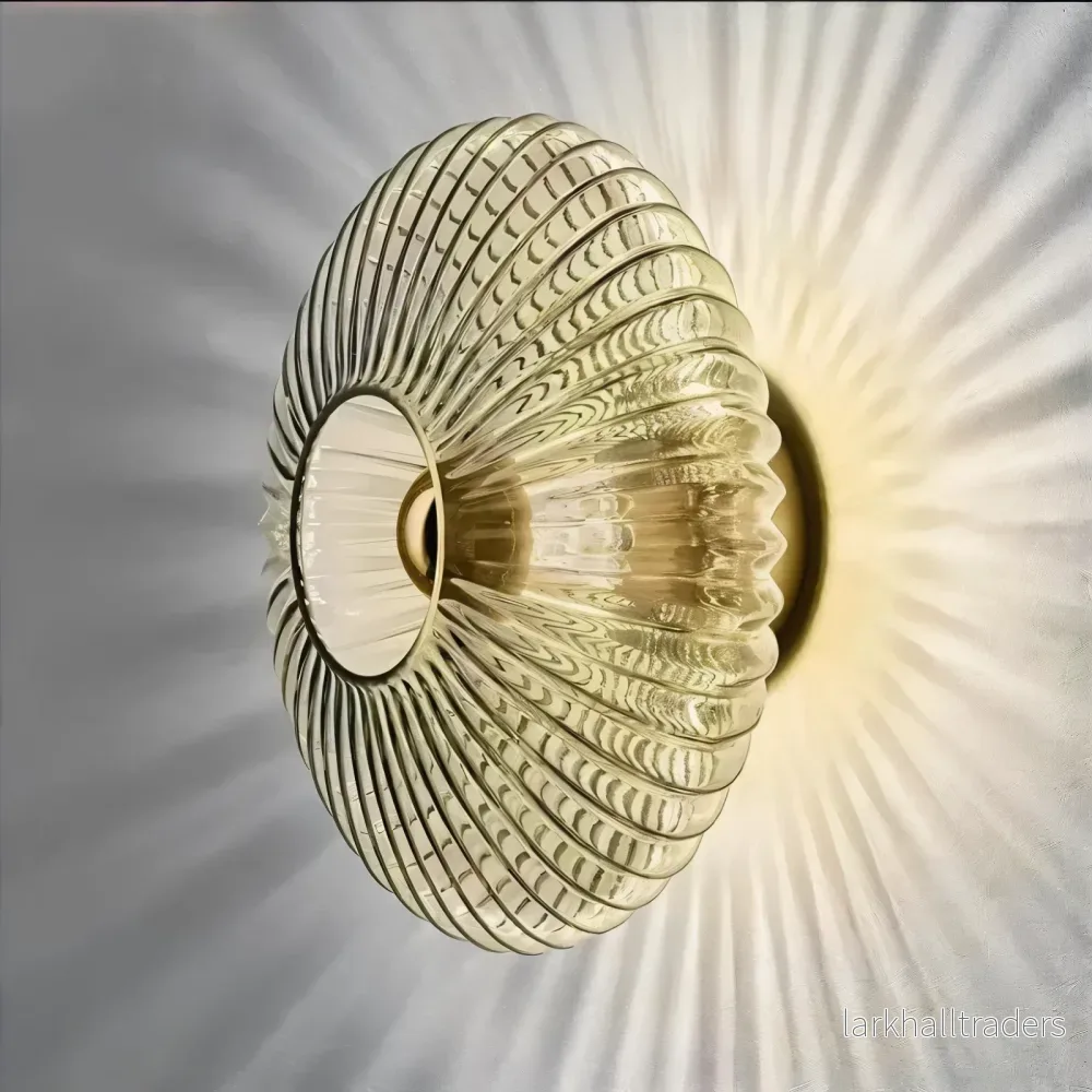 LumiWave – Nordisk Glasvägglampa i Bauhaus-stil med Vågformad Design LumiWave – Nordisk Glasvägglampa i Bauhaus-stil med Vågformad Design