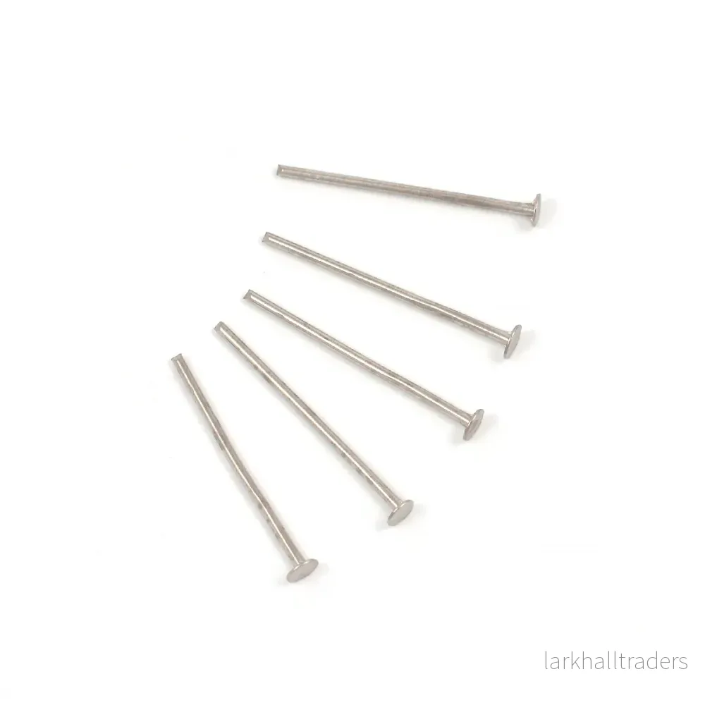 Hattpinnar, antiksilver, 20mm, 100st