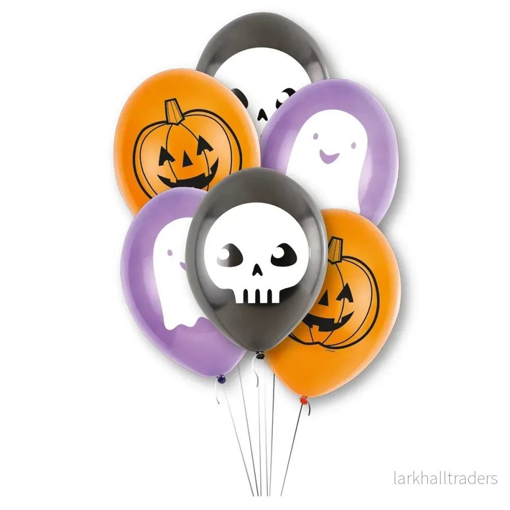 Latexballonger, Hallo-ween Friends 27.5 cm 6 st Latexballonger, Hallo-ween Friends 27.5 cm 6 st
