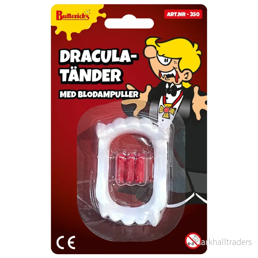 Draculatänder med blodampuller Draculatänder med blodampuller