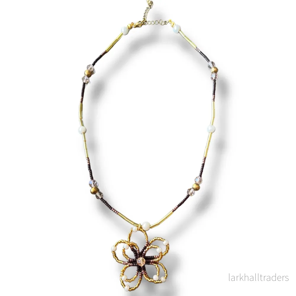 HIBISKUS Halsband Guld