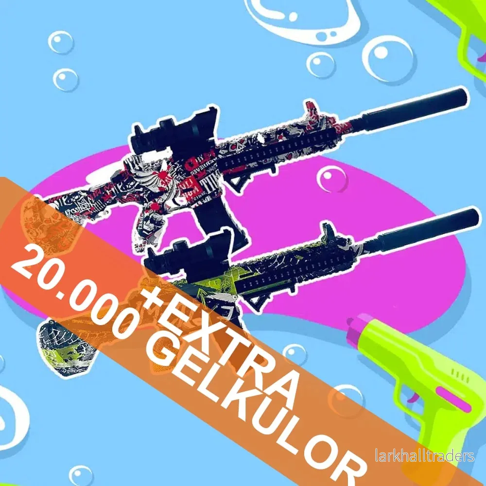 Gel Blaster Gevär – inkl. gelékulor – räckvidd på 18+ meter –