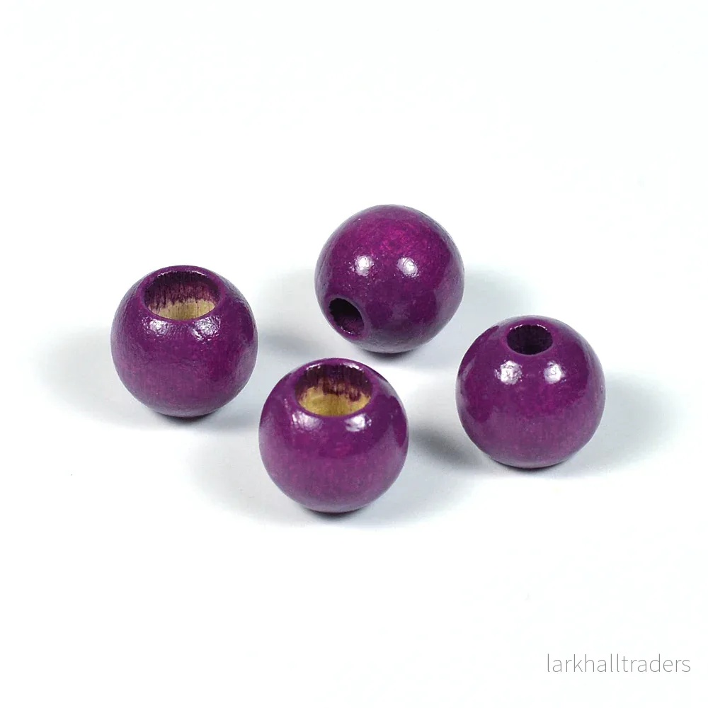 Säkerhetspärlor, 10mm, plommon, 6st Säkerhetspärlor, 10mm, plommon, 6st