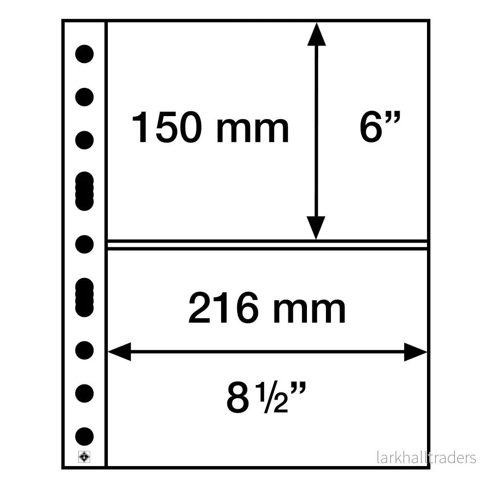 Grande Easy plastark, 2 horisontella fickor (A5), PP, genomskinliga, 50-pack Grande Easy plastark, 2 horisontella fickor (A5), PP, genomskinliga, 50-pack