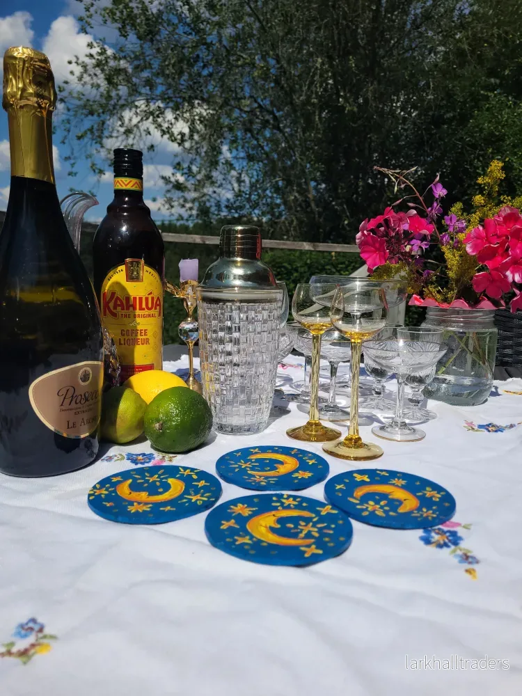 Handmålade Underlägg – Set om 4 - Bild 2
