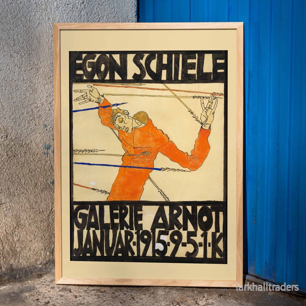 Schiele-utställning Galerie Arnot Poster
