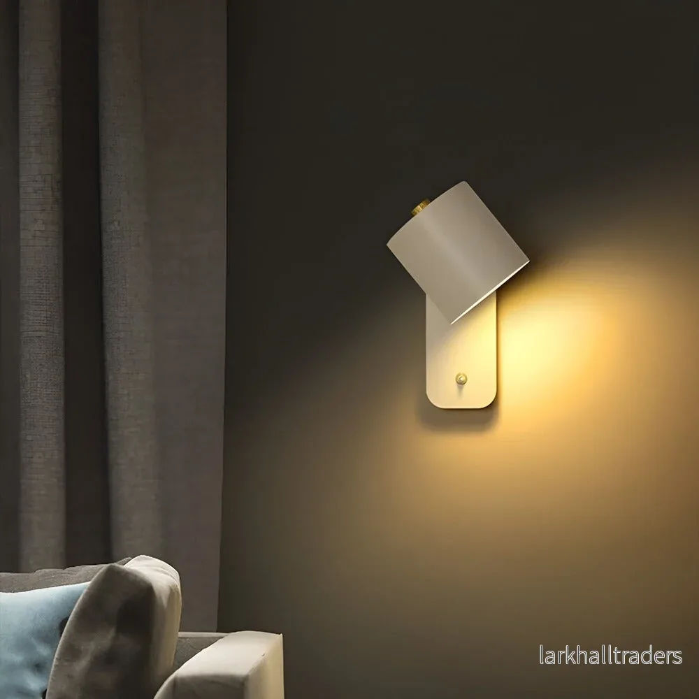 Cyloro – Roterbar LED Vägglampa med Smart Tryckknapp